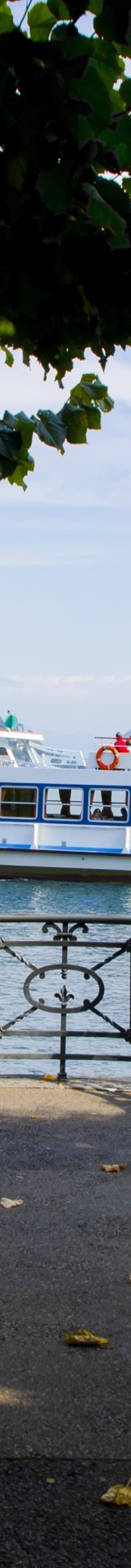 Mesmerizing Picture Sailing Ship Against Misty Mountains Lugano Switzerland